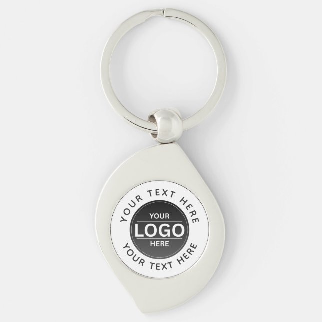 Custom Business Brand Logo Key Ring (Front)