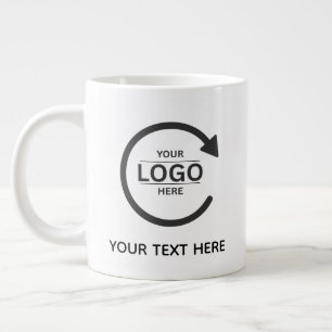 Custom Business Brand Logo Large Coffee Mug