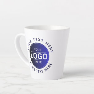 Custom Business Brand Logo Latte Mug