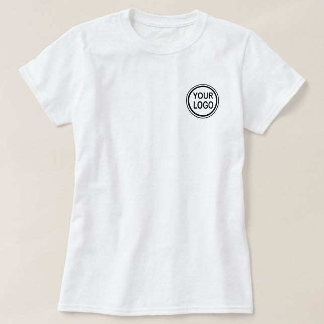 Custom Business Branding Logo Template T-Shirt (Design Front)