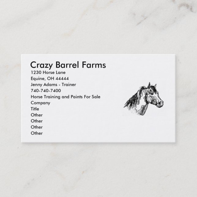 Custom Business Card (Front)