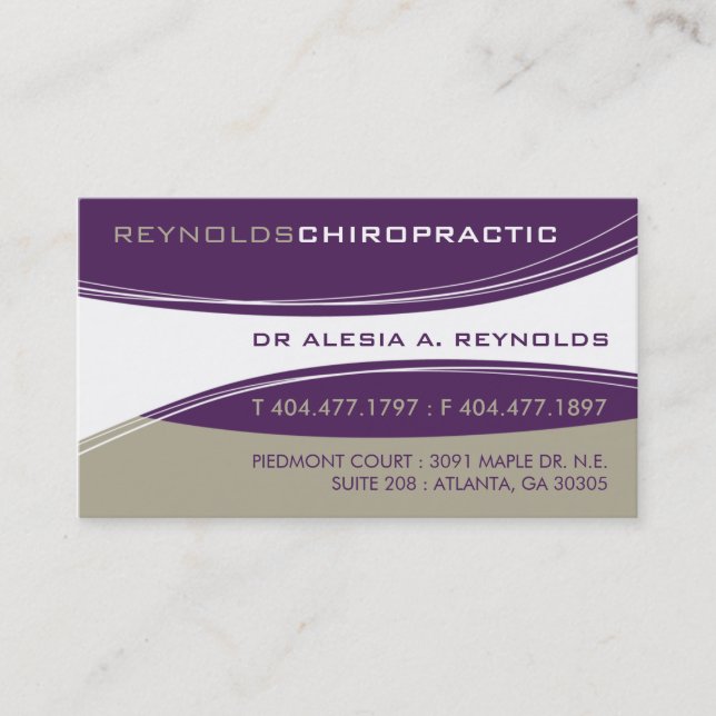 CUSTOM BUSINESS CARD :: contempo - Alesia V1 (Front)