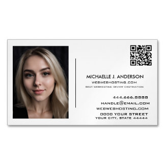 Custom Business Card Magnet - Personalised Photo