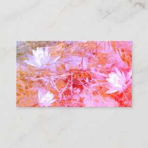 custom business card template flower collage art