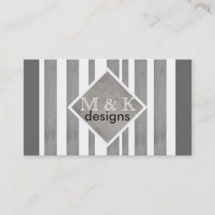 custom business card template modern chic stripes