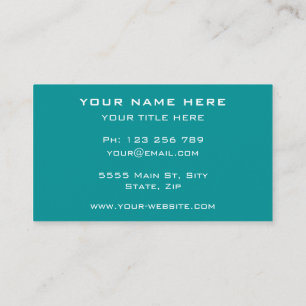Custom Business Card Template Your Own Design