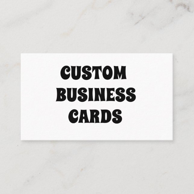CUSTOM BUSINESS CARDS (Front)