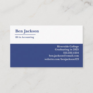 Custom Business Cards for Students