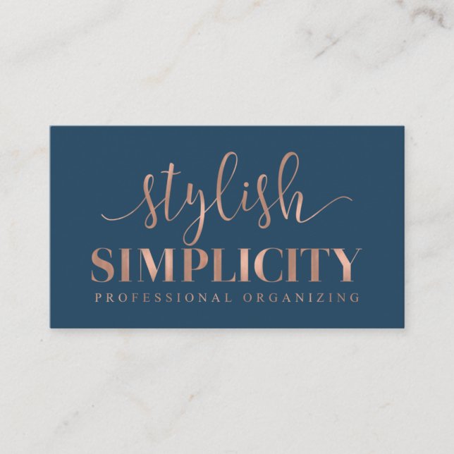 Custom Business Cards: Stylish Simplicity Card (Front)