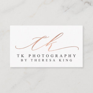 Custom Business Cards: TK Photography Card