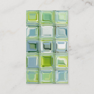 Custom Business Cards with Glass Tile Art