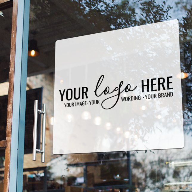 Custom Business Company Corporate Logo Store Glass (Creator Uploaded)
