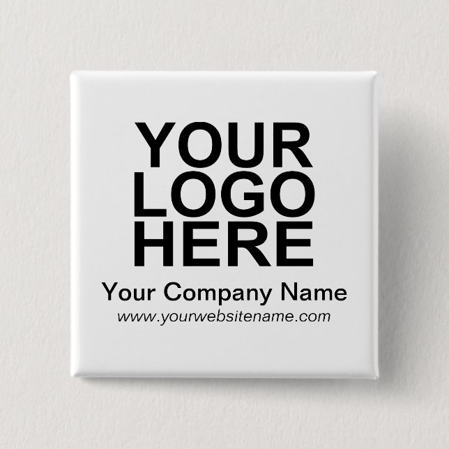 Custom  Business Company Logo 15 Cm Square Badge (Front)