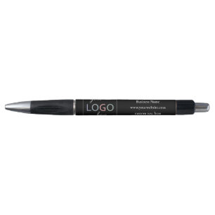 Custom Business Company Logo Black Pen  