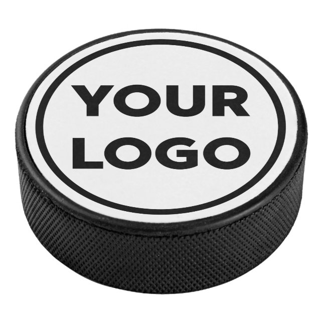 Custom Business Company Logo Branded Hockey Puck (3/4)