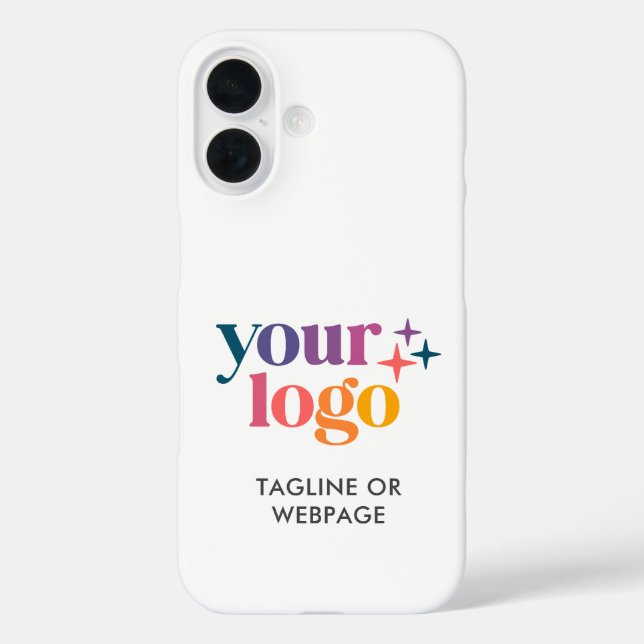 Custom Business Company Logo Custom Text Case-Mate iPhone Case (Back)