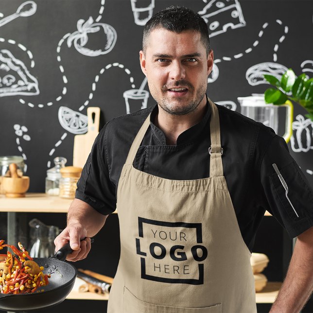 Custom Business Company Logo Employee Staff Standard Apron (Creator Uploaded)