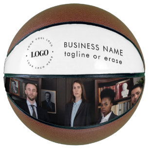 Custom Business Company Logo & Photo Personalised Basketball