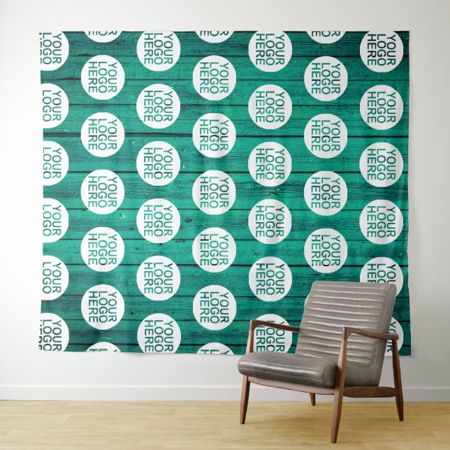 Custom Business Company Logo Tapestry (In Situ (Horizontal))