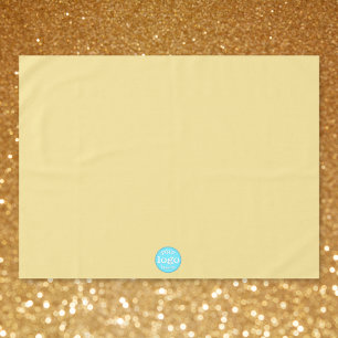 Custom Business Company Logo Trade Show Promo Gold Tablecloth
