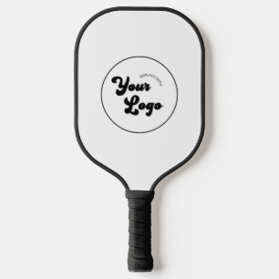 Custom Business Company Professional Round Logo Pickleball Paddle