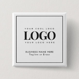 Custom Business Company Rectangle Logo Text 15 Cm Square Badge