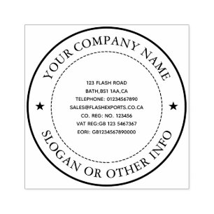 Custom Business Company Rubber Stamp