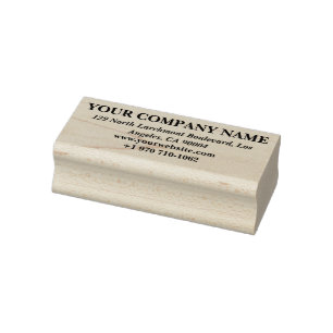 Custom Business Contact Design Personalised Rubber Stamp