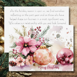 Custom Business Corporate Christmas Holiday Card