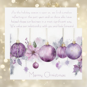 Custom Business Corporate Christmas Holiday Card