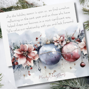Custom Business Corporate Christmas Holiday Card
