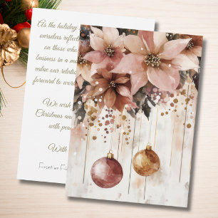 Custom Business Corporate Christmas Holiday Card