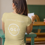 Custom Business Corporate Logo Employee Uniform T-Shirt<br><div class="desc">Promote your business on your t-shirt, wherever you go. Create your own custom branded t-shirt with your own company logo. The print can be placed on the front, pocket area, and the back. Wearing promotional t-shirts with your business logo at trade shows and other corporate events help others recognise members...</div>