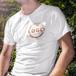 Custom Business Corporate Logo Employee Uniform T-Shirt<br><div class="desc">Promote your business on your t-shirt, wherever you go. Create your own custom branded t-shirt with your own company logo. The print can be placed on the front, pocket area, and the back. Wearing promotional t-shirts with your business logo at trade shows and other corporate events help others recognise members...</div>