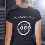 Custom Business Corporate Logo Employee Uniform T-Shirt<br><div class="desc">Promote your business on your t-shirt, wherever you go. Create your own custom branded t-shirt with your own company logo. The print can be placed on the front, pocket area, and the back. Wearing promotional t-shirts with your business logo at trade shows and other corporate events help others recognise members...</div>