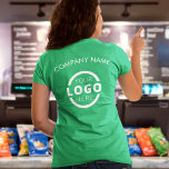 Custom Business Corporate Logo Employee Uniform T-Shirt<br><div class="desc">Promote your business on your t-shirt, wherever you go. Create your own custom branded t-shirt with your own company logo. The print can be placed on the front, pocket area, and the back. Wearing promotional t-shirts with your business logo at trade shows and other corporate events help others recognise members...</div>