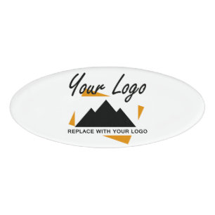 Custom Business Design Add Your Company Logo Name Tag