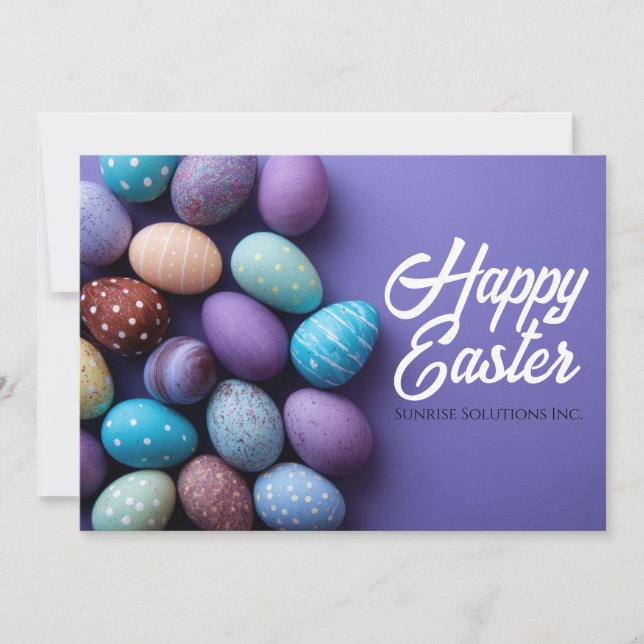 Custom Business Easter Greeting Card  (Front)
