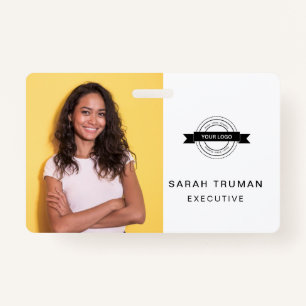 Custom Business Employee Card Minimalist & Modern ID Badge
