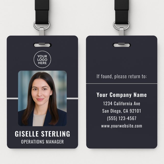 Custom Business Employee Photo Name Tag ID Badge (Creator Uploaded)