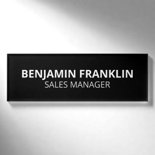 Custom Business Employee Professional Name Tag Pin
