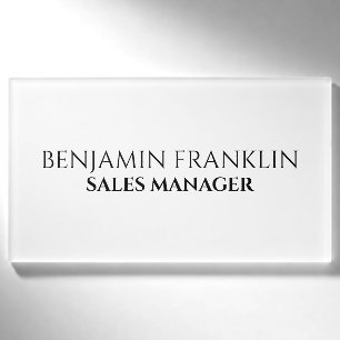 Custom Business Employee Professional Name Tag Pin
