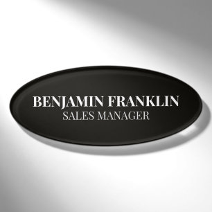 Custom Business Employee Professional Name Tag Pin