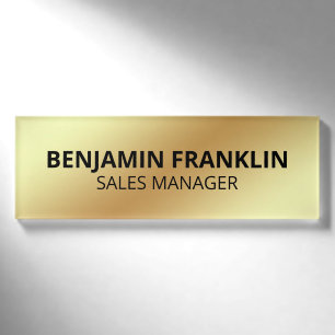 Custom Business Employee Professional Name Tag Pin