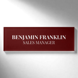 Custom Business Employee Professional Name Tag Pin