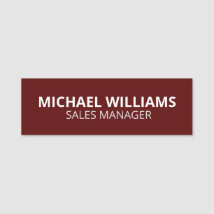 Custom Business Employee Professional Name Tag Pin