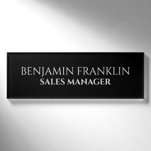Custom Business Employee Professional Name Tag Pin