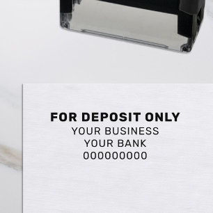 Custom Business For Deposit Only Bank Self-inking Stamp