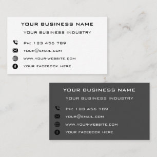 Custom Business Info Personalised Your Company Calling Card
