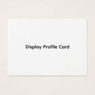 Custom Business Information Display Profile Card